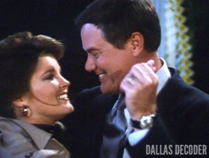 Dallas, Garnet McGee, J.R. Ewing, Kate Mulgrew, Larry Hagman, Triangle