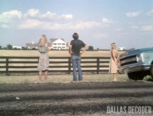 Charlene Tilton, Dallas, David Ackroyd, Gary Ewing, Joan Van Ark, Lucy Ewing, Valene Ewing