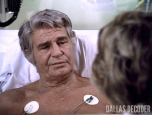 Barbara Bel Geddes, Bypass, Dallas, Jim Davis, Jock Ewing, Miss Ellie Ewing