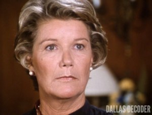 Barbara Bel Geddes, Dallas, Julie's Return, Miss Ellie Ewing