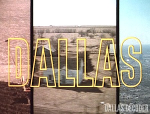 Dallas, opening credits, three-way split, title