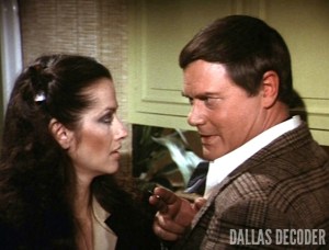 Call Girl, Dallas, J.R. Ewing, Larry Hagman, Leanne Rees