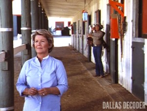 Barbara Bel Geddes, Dallas, Ellie Saves the Day, Miss Ellie Ewing, Ray Krebbs, Steve Kanaly