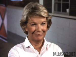 Barbara Bel Geddes, Dallas, Miss Ellie Ewing, Trouble at Ewing 23