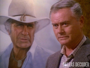 Daddy Dearest, Dallas, Jim Davis, Jock Ewing, J.R. Ewing, Larry Hagman