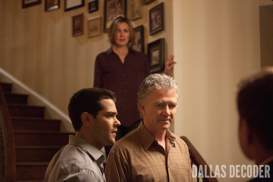 Ann Ewing, Bobby Ewing, Brenda Strong, Christopher Ewing, Dallas, False Confessions, Jesse Metcalfe, Patrick Duffy, TNT