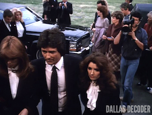 Bobby Ewing, Dallas, Katherine Wentworth, Morgan Brittany, Pam Ewing, Patrick Duffy, Requiem, Victoria Principal
