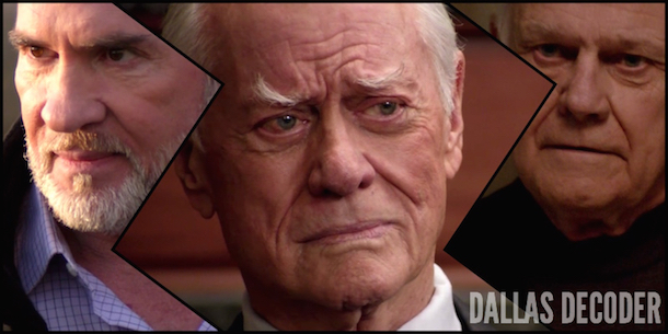 Cliff Barnes, Dallas, Harris Ryland, J.R. Ewing, Ken Kercheval, Larry Hagman, Mitch Pileggi, TNT, Who Killed J.R.?
