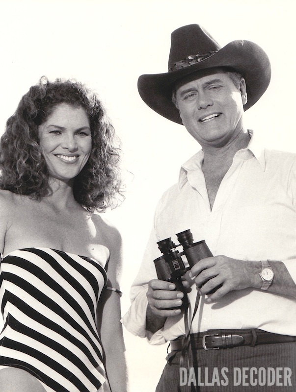 Aftermath, Dallas, Holly Harwood, J.R. Ewing, Larry Hagman, Lois Chiles