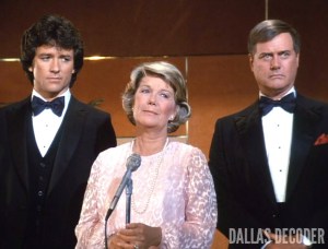 Barbara Bel Geddes, Bobby Ewing, Big Ball, Dallas, J.R. Ewing, Larry Hagman, Miss Ellie Ewing, Patrick Duffy