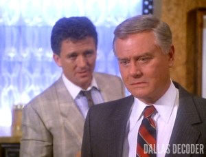 Bobby and J.R. in “Cry Me a River of Oil,” Seidman’s first “Dallas” episode