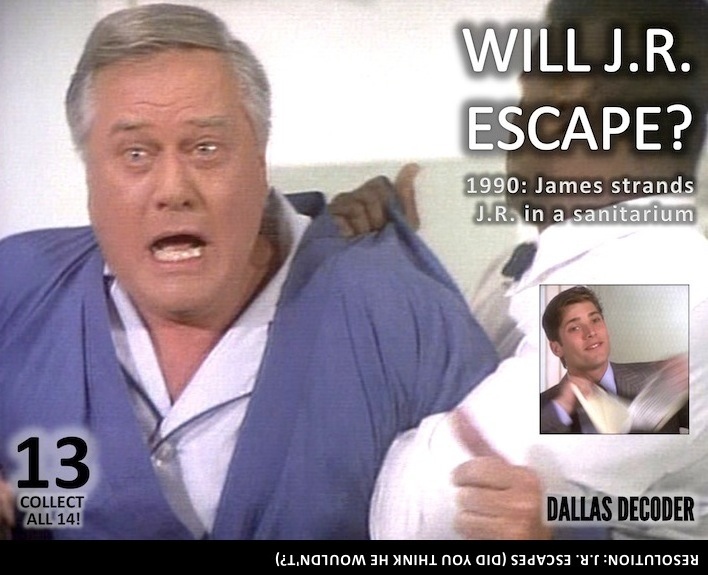 Dallas, James Beaumont, J.R. Ewing, Larry Hagman, Sasha Mitchell
