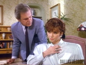 Cliff Barnes, Dallas, Ken Kercheval, Pam Ewing, Victoria Principal