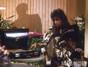 Dallas, Deborah Shelton, J.R. Ewing, Larry Hagman, Mandy Winger