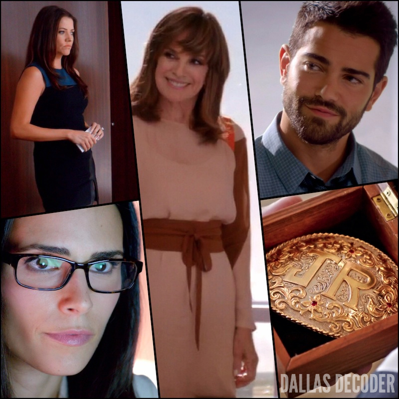 Christopher Ewing, Dallas, Elena Ramos, Jesse Metcalfe, Jordana Brewster, J.R. Ewing, Julie Gonzalo, Linda Gray, Pamela Rebecca Barnes Ewing, TNT