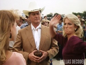 Dallas, Fern Fitzgerald, Jamie Ewing, Jenilee Harrison, J.R. Ewing, Marilee Stone