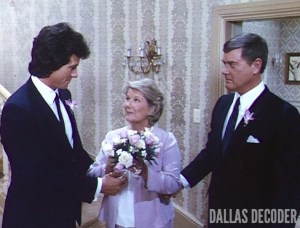 Barbara Bel Geddes, Bobby Ewing, Dallas, J.R. Ewing, Larry Hagman, Miss Ellie Ewing, Patrick Duffy