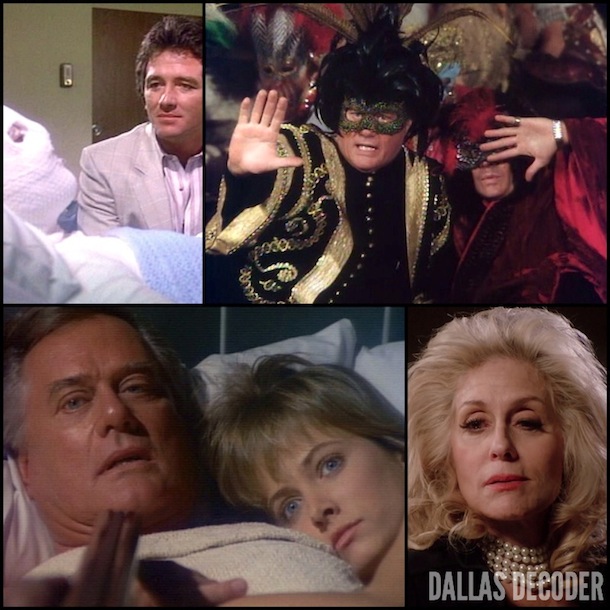 Bobby Ewing, Cally Harper Ewing, Cathy Podewell, Dack Rambo, Dallas, Jack Ewing, J.R. Ewing, Judith Light, Judith Ryland, Larry Hagman, Pam Ewing, Patrick Duffy, TNT