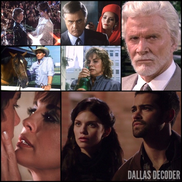 Angelica Nero, AnnaLynne McCord, Barbara Bel Geddes, Barbara Carrera, Christopher Atkins, Christopher Ewing, Dack Rambo, Dallas, Heather McCabe, Jack Ewing, Jesse Metcalfe, J.R. Ewing, Larry Hagman, Linda Gray, Miss Ellie Ewing Farlow, Pam Ewing, Peter Richards, Steve Forrest, Sue Ellen Ewing, TNT, Wes Parmalee, Victoria Principal