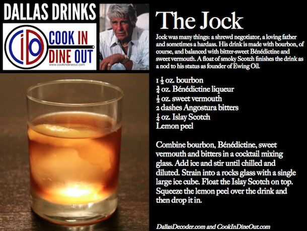 Dallas, Dallas Drinks, Jim Davis, Jock Ewing