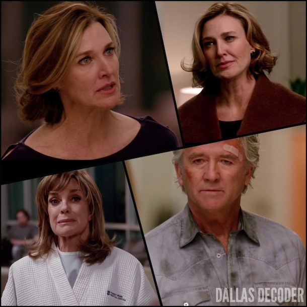 Ann Ewing, Bobby Ewing, Brenda Strong, Dallas, Denial Anger Acceptance, Linda Gray, Patrick Duffy, Rachel Sage Kunin, Sue Ellen Ewing, TNT