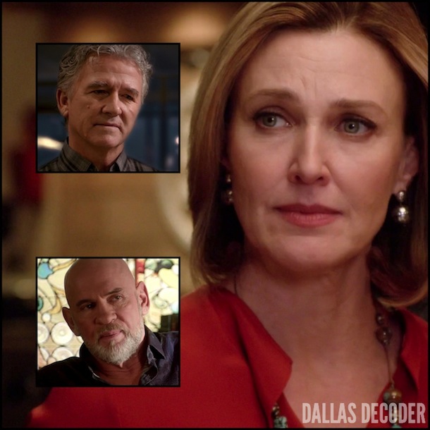 Ann Ewing, Bobby Ewing, Brenda Strong, Dallas, Harris Ryland, Mitch Pileggi, Patrick Duffy, TNT