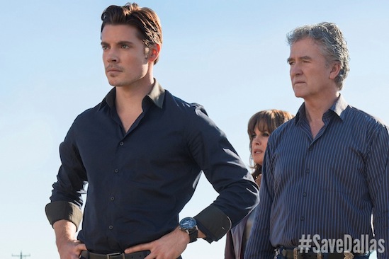#SaveDallas, Bobby Ewing, Dallas, John Ross Ewing, Josh Henderson, Linda Gray, Patrick Duffy, Sue Ellen Ewing, Save Dallas, TNT
