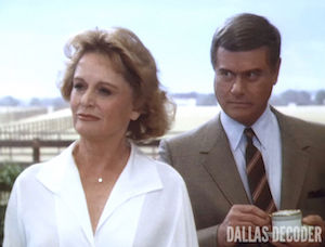 Alexis Smith, Dallas, J.R. Ewing, Lady Jessica Montfort, Larry Hagman, Strange Alliance