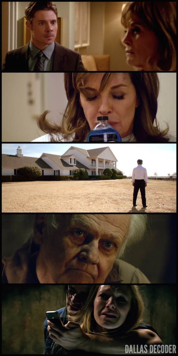 Bobby Ewing, Cliff Barnes, Dallas, John Ross Ewing, Josh Henderson, Ken Kercheval, Linda Gray, Patrick Duffy, Sue Ellen Ewing, TNT