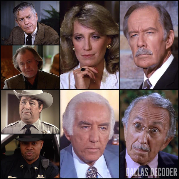 Akai Draco, Barry Corbin, Bum, Dallas, Don Starr, Fern Fitzgerald, George O. Petrie, Harry McSween, Harv Smithfield, James Brown, Jordan Lee, Kevin Page, Marilee Stone, Morgan Woodward, Punk Anderson, Sheriff Derrick, Sheriff Fenton Washburn, Steve Bum Jones, TNT
