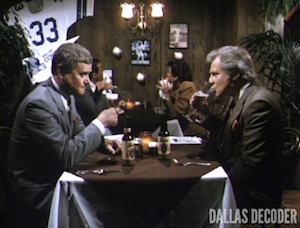 Cliff Barnes, Dallas, Deja Vu, J.R. Ewing, Ken Kercheval, Larry Hagman