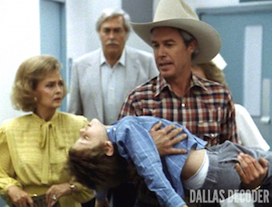 Clayton Farlow, Dallas, Donna Reed, Ewing Connection, Howard Keel, John Ross Ewing, Miss Ellie Ewing Farlow, Omri Katz, Ray Krebbs, Steve Kanaly