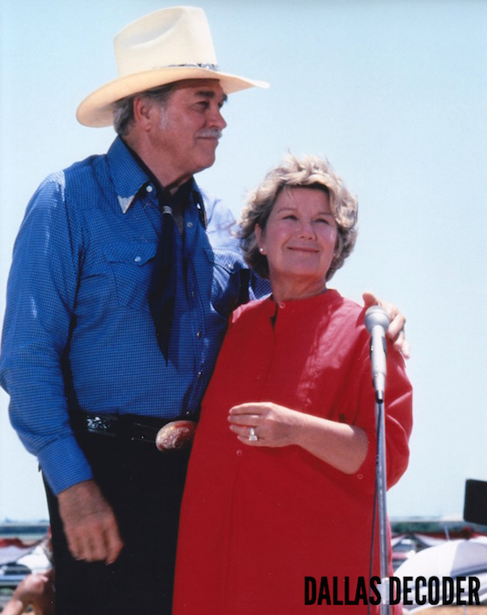 Barbara Bel Geddes, Clayton Farlow, Dallas, Howard Keel, Miss Ellie Ewing Farlow