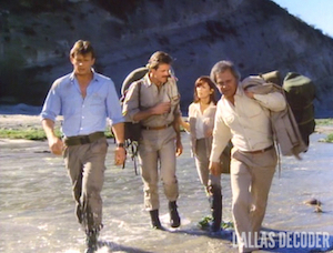 Cliff Barnes, John Beck, Ken Kercheval, Marc Singer, Mark Graison, Matt Cantrell, Dallas, Pam Ewing, Victoria Principal