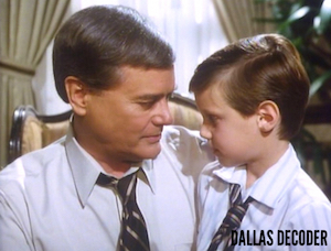 Dallas, John Ross Ewing, J.R. Ewing, Larry Hagman, Omri Katz, Those Eyes