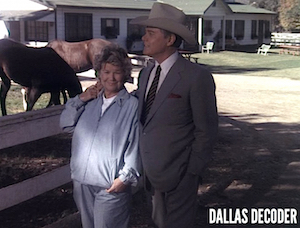 Barbara Bel Geddes, Dallas, J.R. Ewing, Larry Hagman, Miss Ellie Ewing