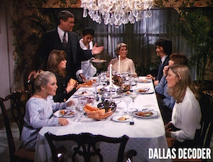 Barbara Bel Geddes, Bobby Ewing, Charlene Tilton, Dallas, Donna Krebbs, J.R. Ewing, Larry Hagman, Linda Gray, Miss Ellie Ewing, Pam Ewing, Patrick Duffy, Sue Ellen Ewing, Susan Howard, Victoria Principal